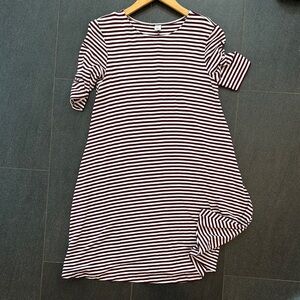 Striped Black and White Dress